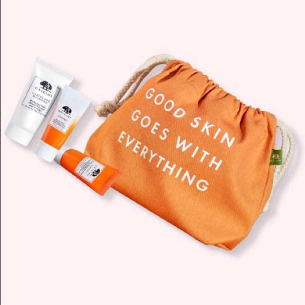 Origins Good Skin Goes With Everything Skincare Sampler With Bag